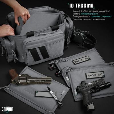 savior wkladka pistol sleeve do specialist range bag 3 pack sw gray hc ra3gun spare 3pc gs