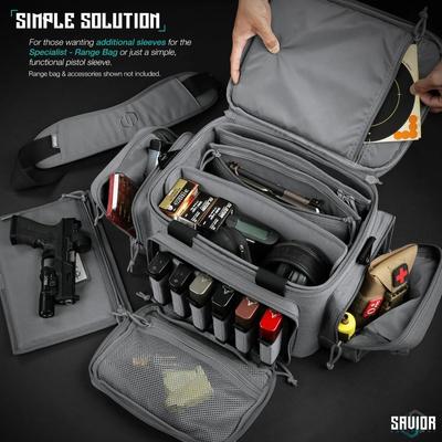 savior wkladka pistol sleeve do specialist range bag 3 pack sw gray hc ra3gun spare 3pc gs