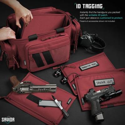 savior wkladka pistol sleeve do specialist range bag 3 pack red hc ra3gun spare 3pc rd