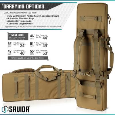 savior torba double rifle bag urban warfare 46 tan rb 4612dg ver2 tn