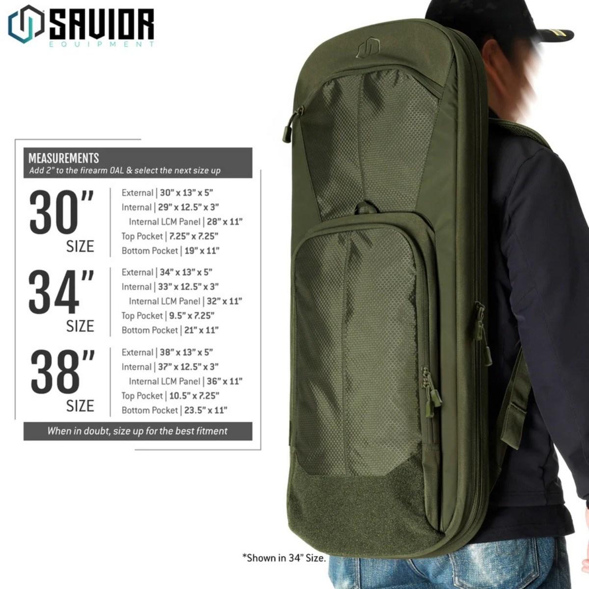 savior plecak single rifle bag specialist series covert 30 od green rb sgsport30 ws og