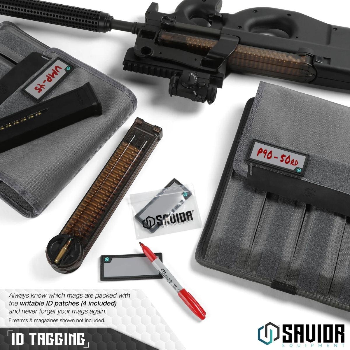savior torba na magazynki pcc extended mag pouch 4 slots 2 pack szara mp fd extx4 2p gs