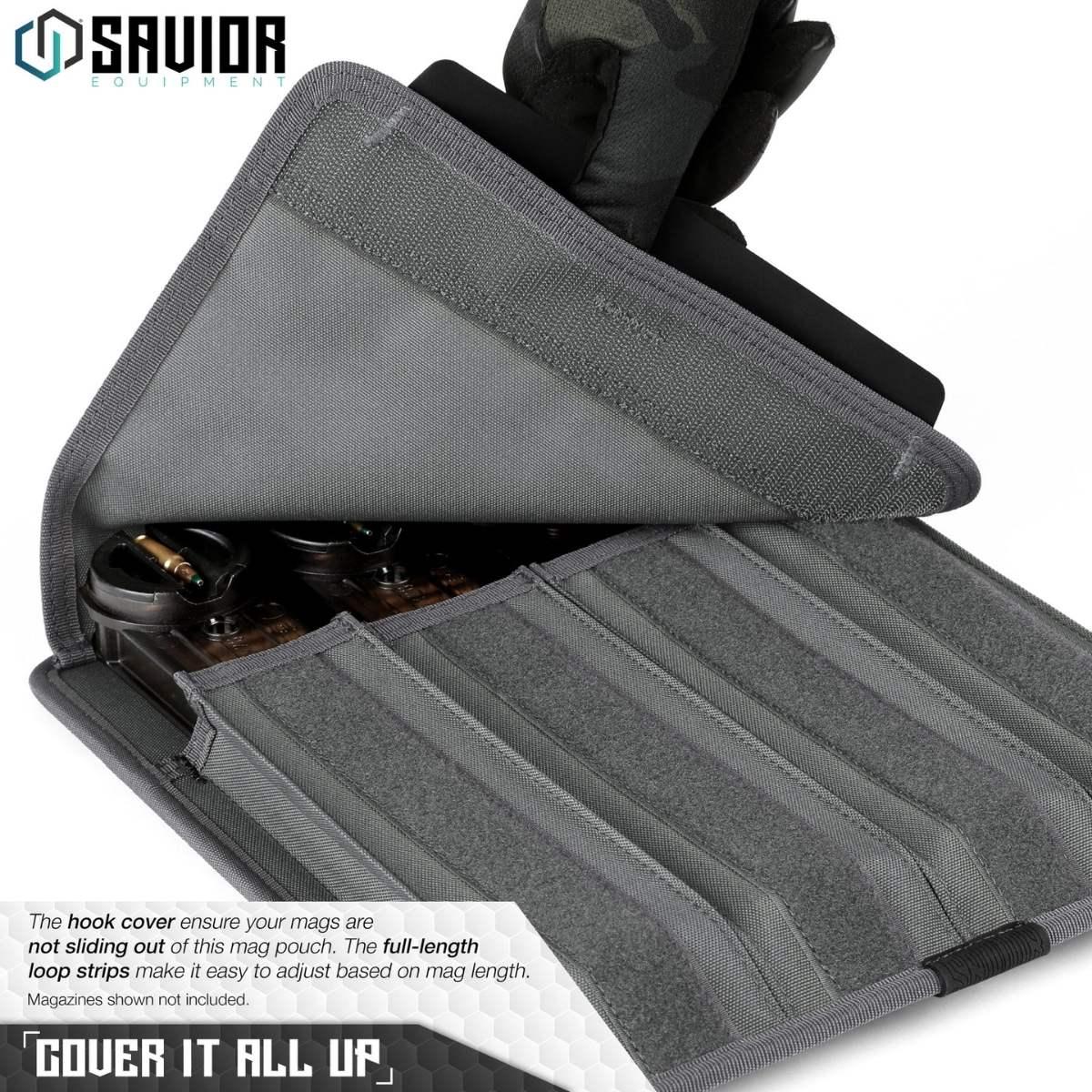 savior torba na magazynki pcc extended mag pouch 4 slots 2 pack szara mp fd extx4 2p gs