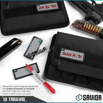 savior torba na magazynki pistol mag pouch 5 slots 2 pack czarna mp fd pisx5 2p bk