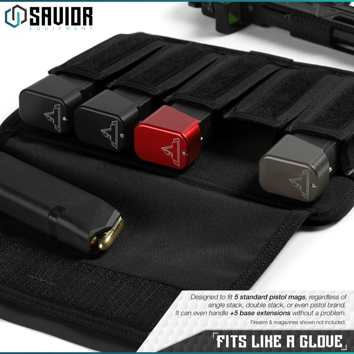 savior torba na magazynki pistol mag pouch 5 slots 2 pack czarna mp fd pisx5 2p bk