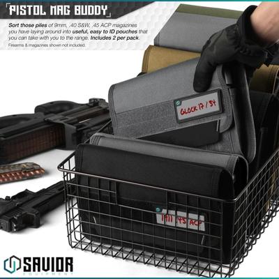 savior torba na magazynki pistol mag pouch 5 slots 2 pack szara mp fd pisx5 2p gs