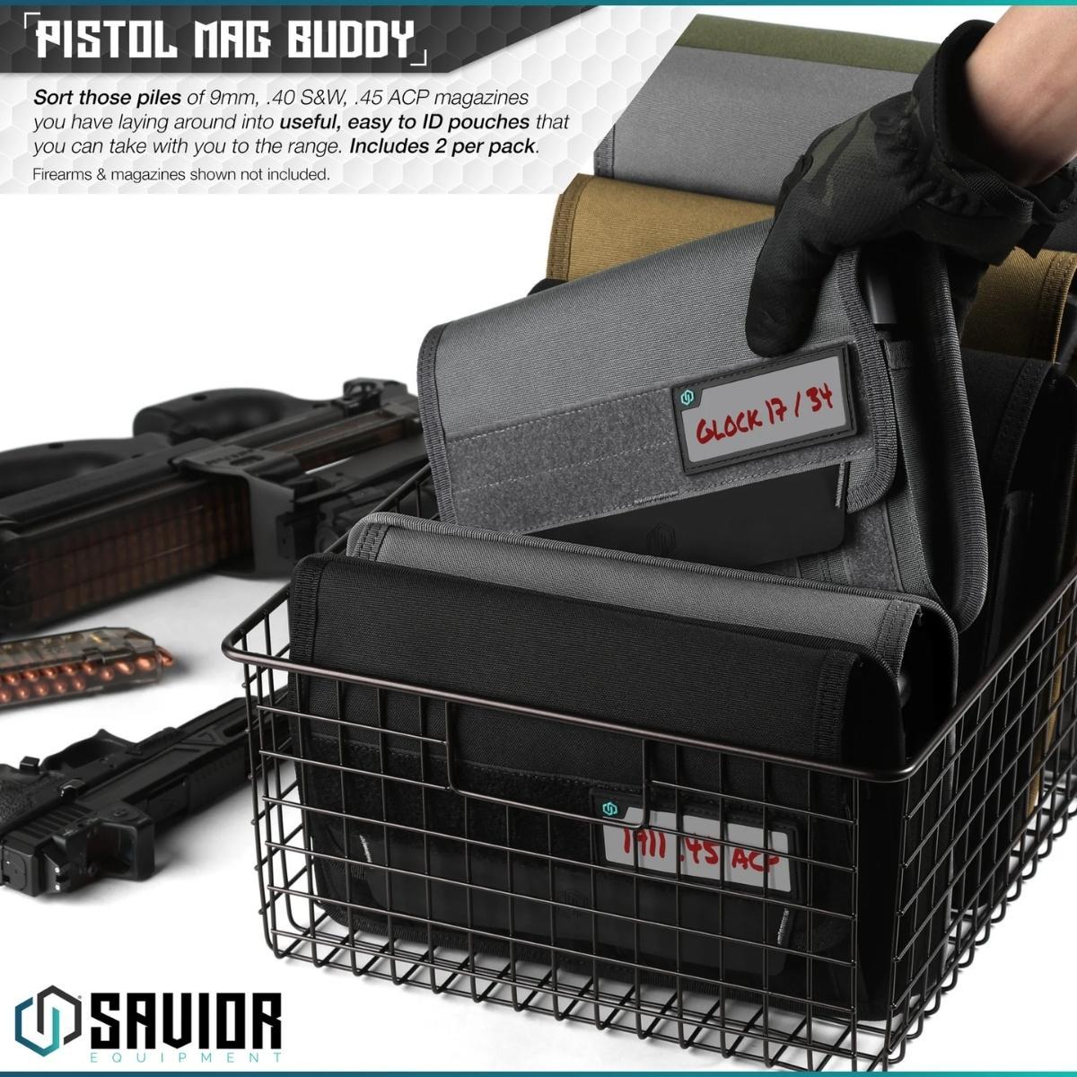 savior torba na magazynki pistol mag pouch 5 slots 2 pack szara mp fd pisx5 2p gs