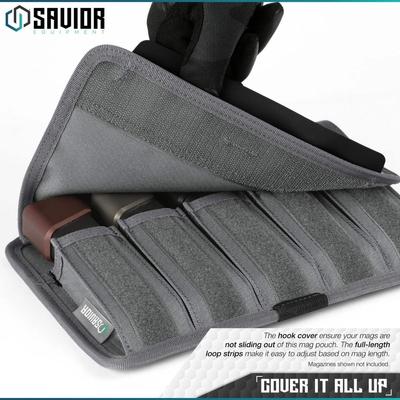 savior torba na magazynki pistol mag pouch 5 slots 2 pack szara mp fd pisx5 2p gs