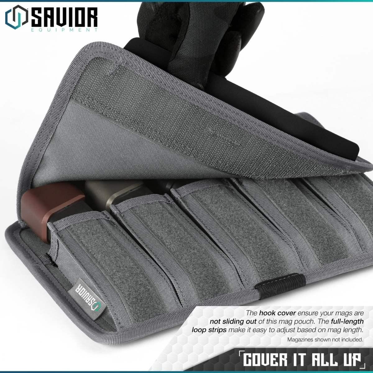 savior torba na magazynki pistol mag pouch 5 slots 2 pack szara mp fd pisx5 2p gs