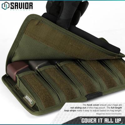 savior torba na magazynki pistol mag pouch 5 slots 2 pack zielona mp fd pisx5 2p og