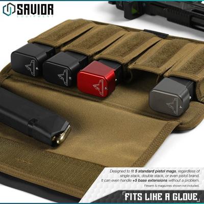 savior torba na magazynki pistol mag pouch 5 slots 2 pack tan mp fd pisx5 2p tn