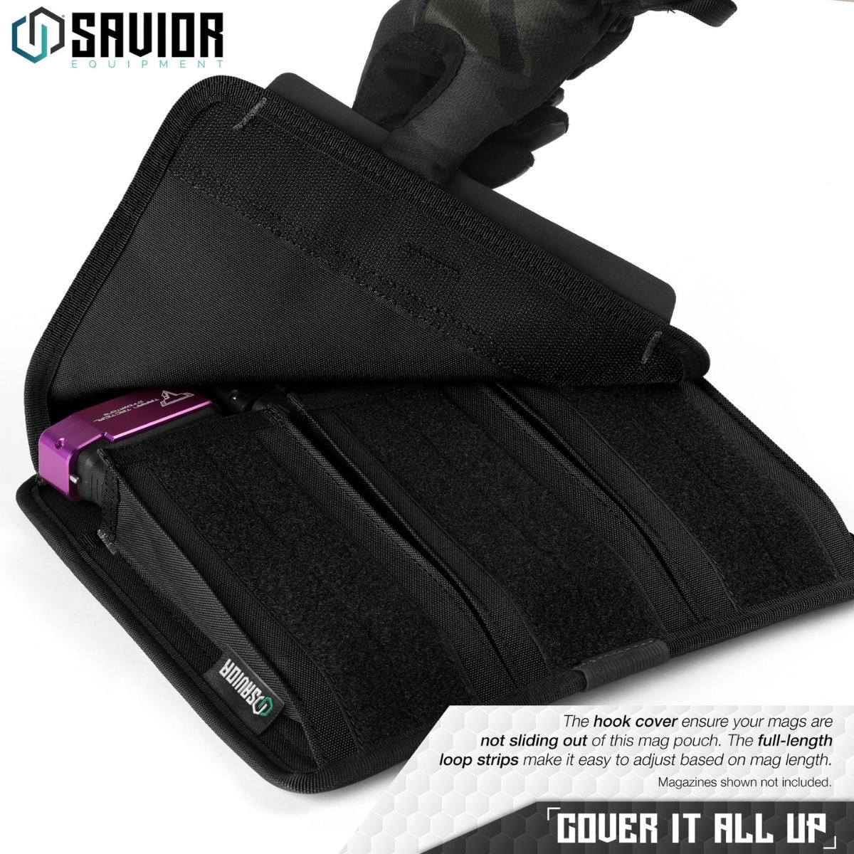 savior torba na magazynki karabinek rifle mag pouch 3 slots 2 pack czarna mp fd rifx3 2p bk