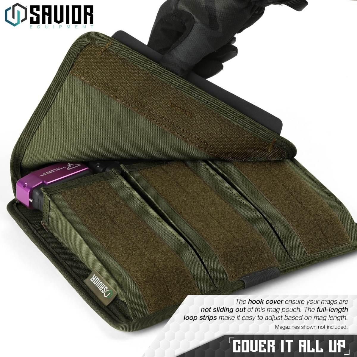savior torba na magazynki karabinek rifle mag pouch 3 slots 2 pack zielona mp fd rifx3 2p og