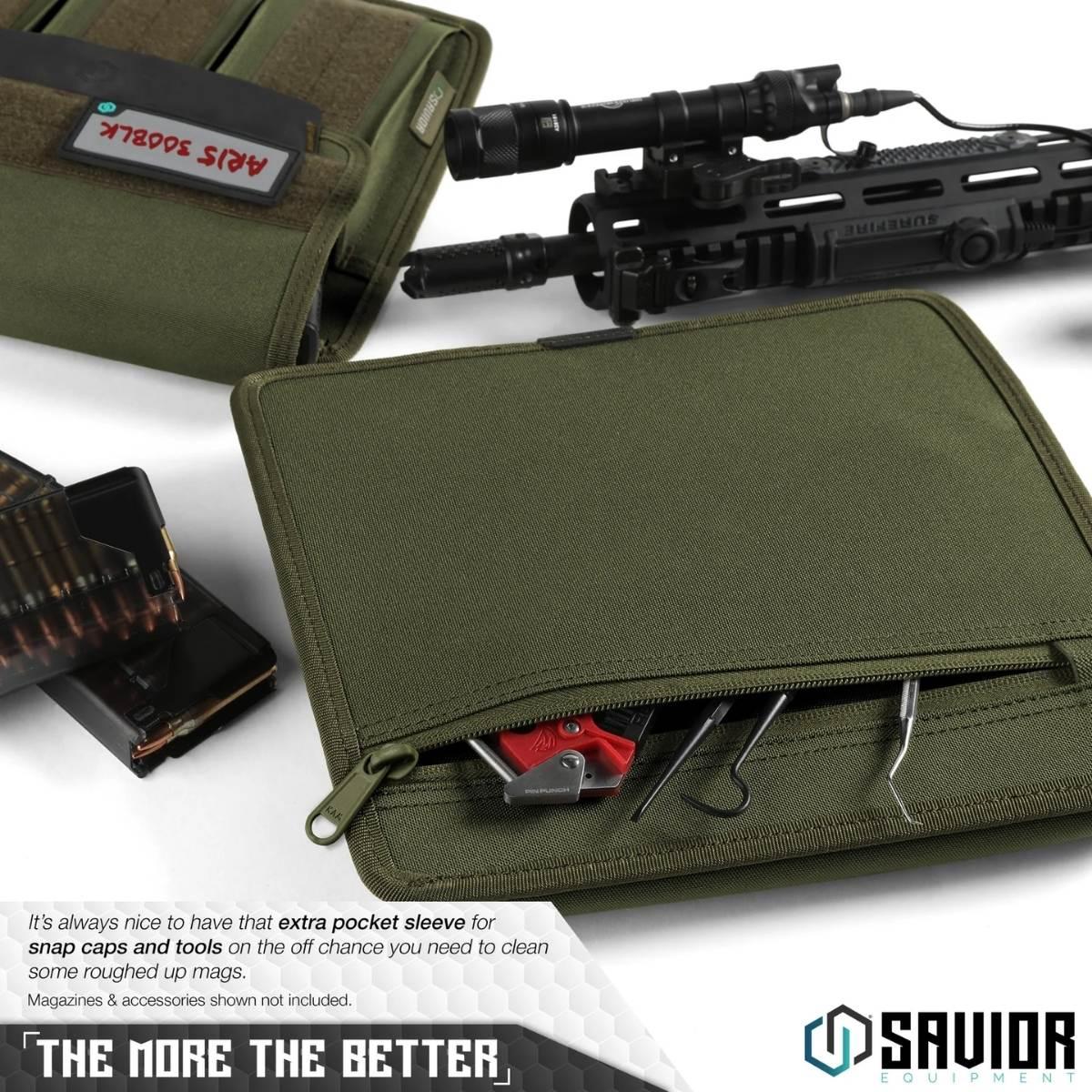 savior torba na magazynki karabinek rifle mag pouch 3 slots 2 pack zielona mp fd rifx3 2p og