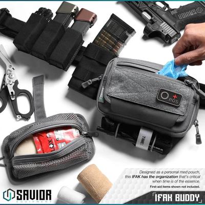 savior ifak buddy individual medical pouch szary sp fd ifak8x5 gs