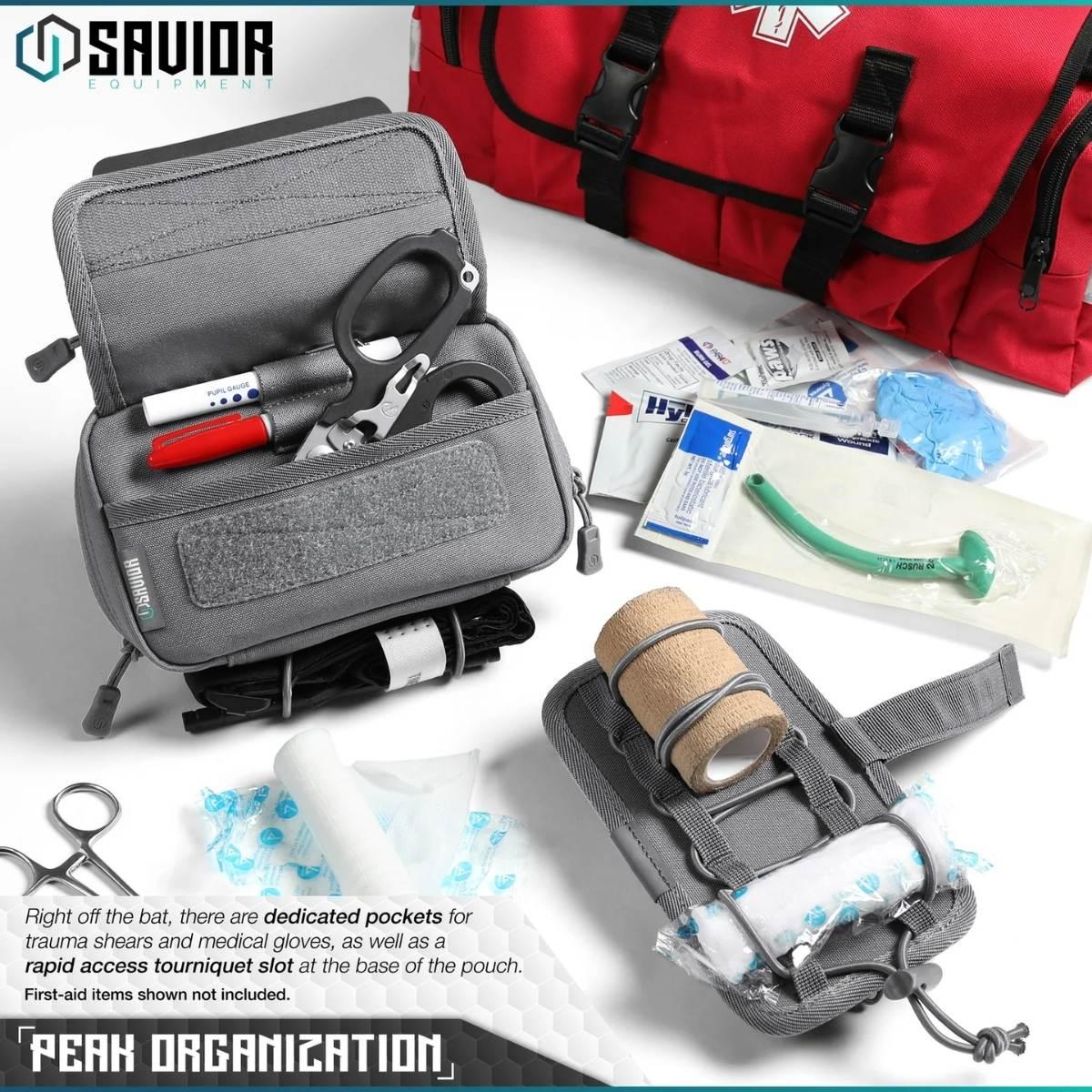 savior ifak buddy individual medical pouch szary sp fd ifak8x5 gs