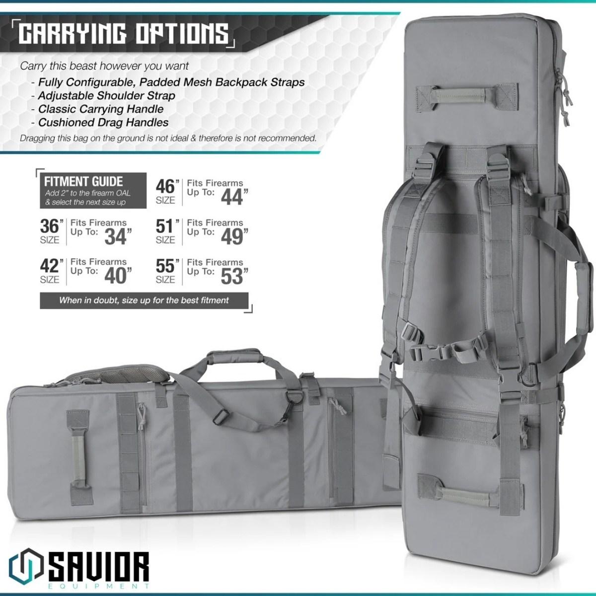 savior torba double rifle bag urban warfare 51 szary rb 5112dg ver2 gs