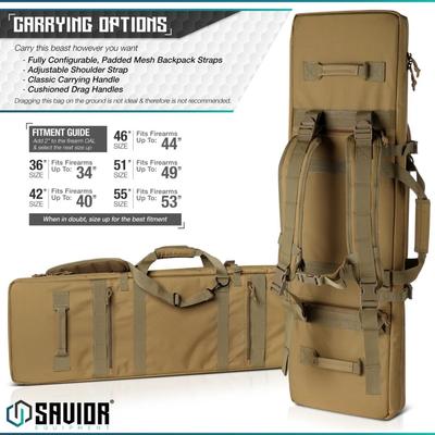 savior torba double rifle bag urban warfare 51 tan rb 5112dg ver2 tn