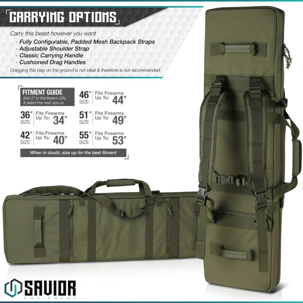 savior torba double rifle bag urban warfare 55 zielony rb 5512dg ver2 og