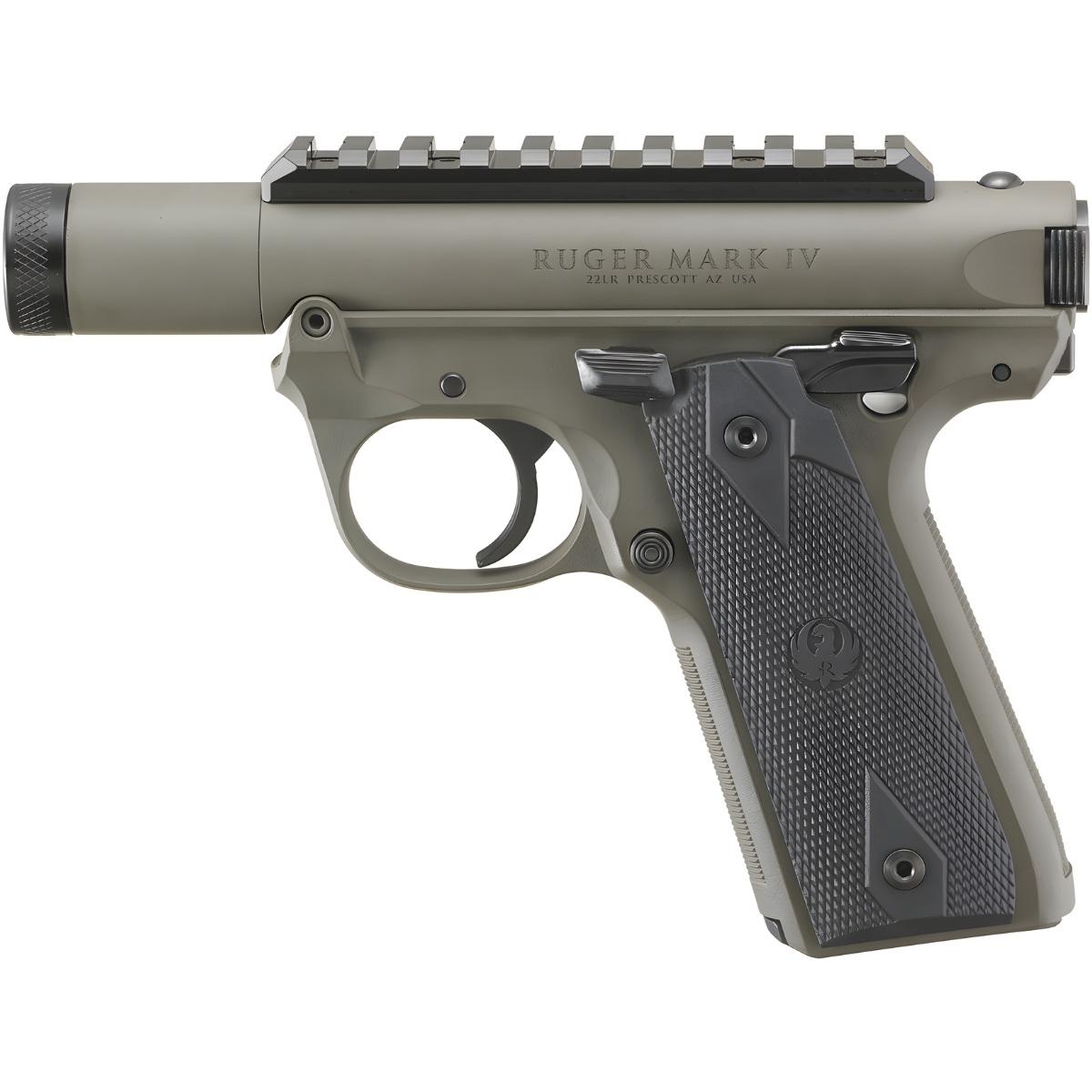 Ruger Mark IV 22/45 Tactical 3" - OD Green - 40182