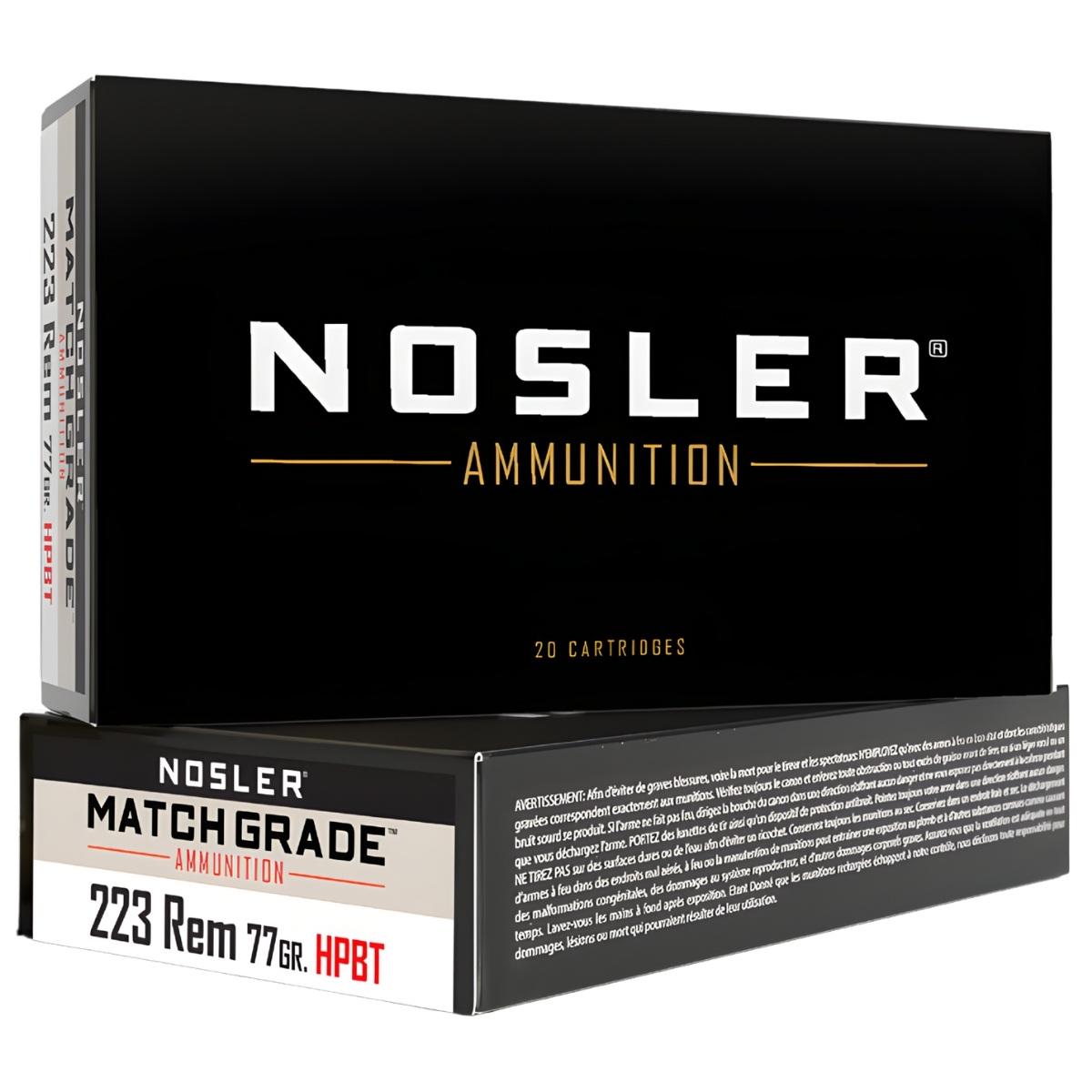amunicja 223 rem nosler hpbt cc 77gr 60011 op 20szt