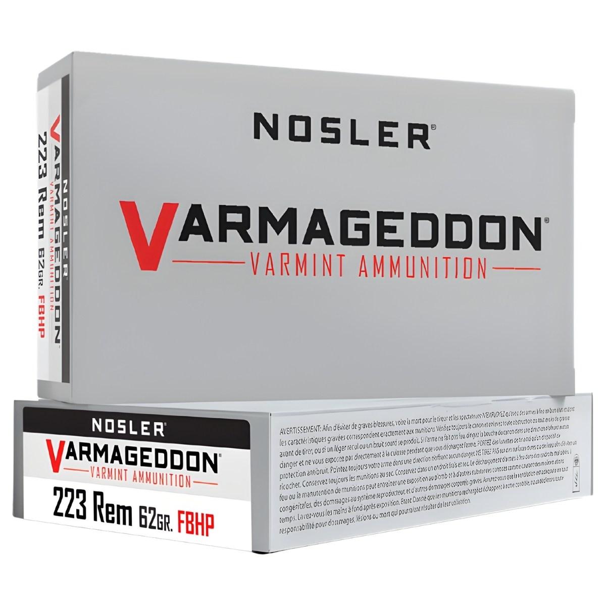 amunicja 223 rem nosler varmageddon hp 62gr 40223 op 20szt