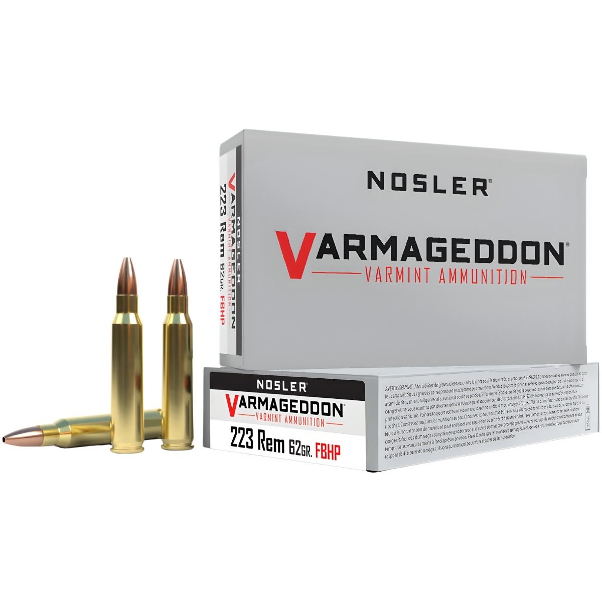 223 rem nosler hp varmageddon 62gr 40223