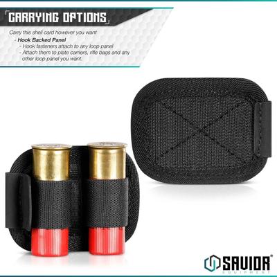 savior holder na amunicje shotgun shotgun shell cards 2 sloty 2 pack czarny mp tns 12g two 2p bk