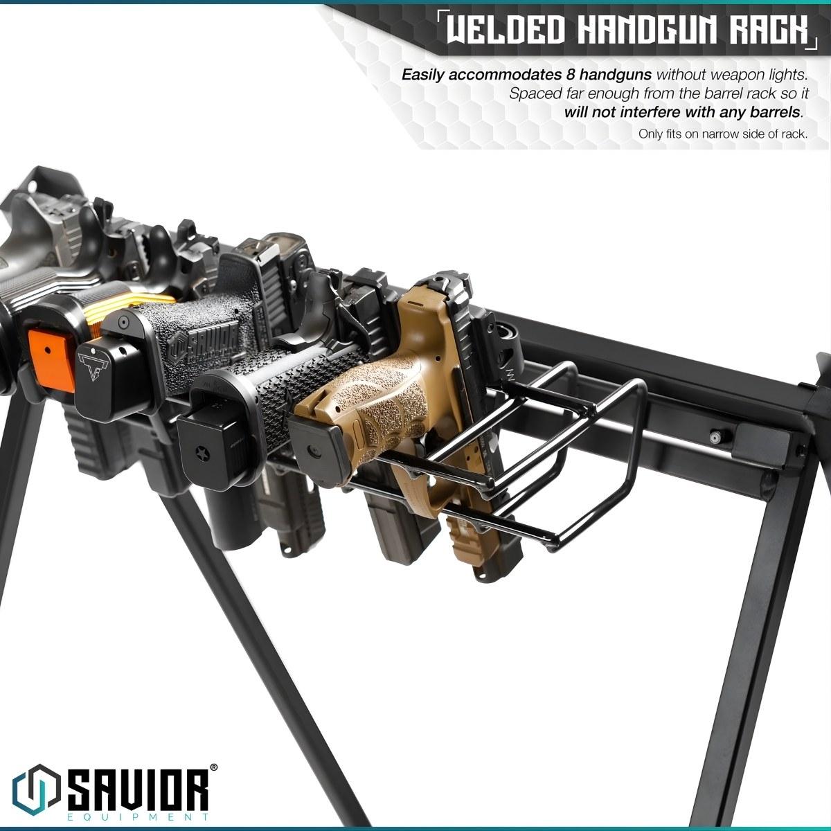 savior uchwyt polka na pistolety do sbr shorty rack stand 8 slotow czarny rk sbr9 acc 8pis bk