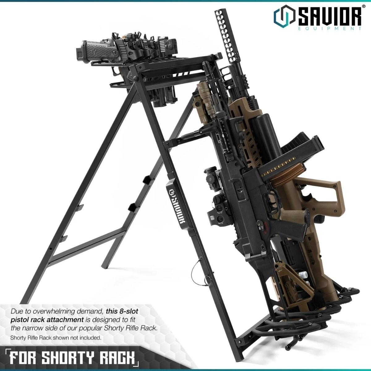 savior uchwyt polka na pistolety do sbr shorty rack stand 8 slotow czarny rk sbr9 acc 8pis bk