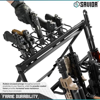 savior uchwyt polka na pistolety do sbr shorty rack stand 8 slotow czarny rk sbr9 acc 8pis bk