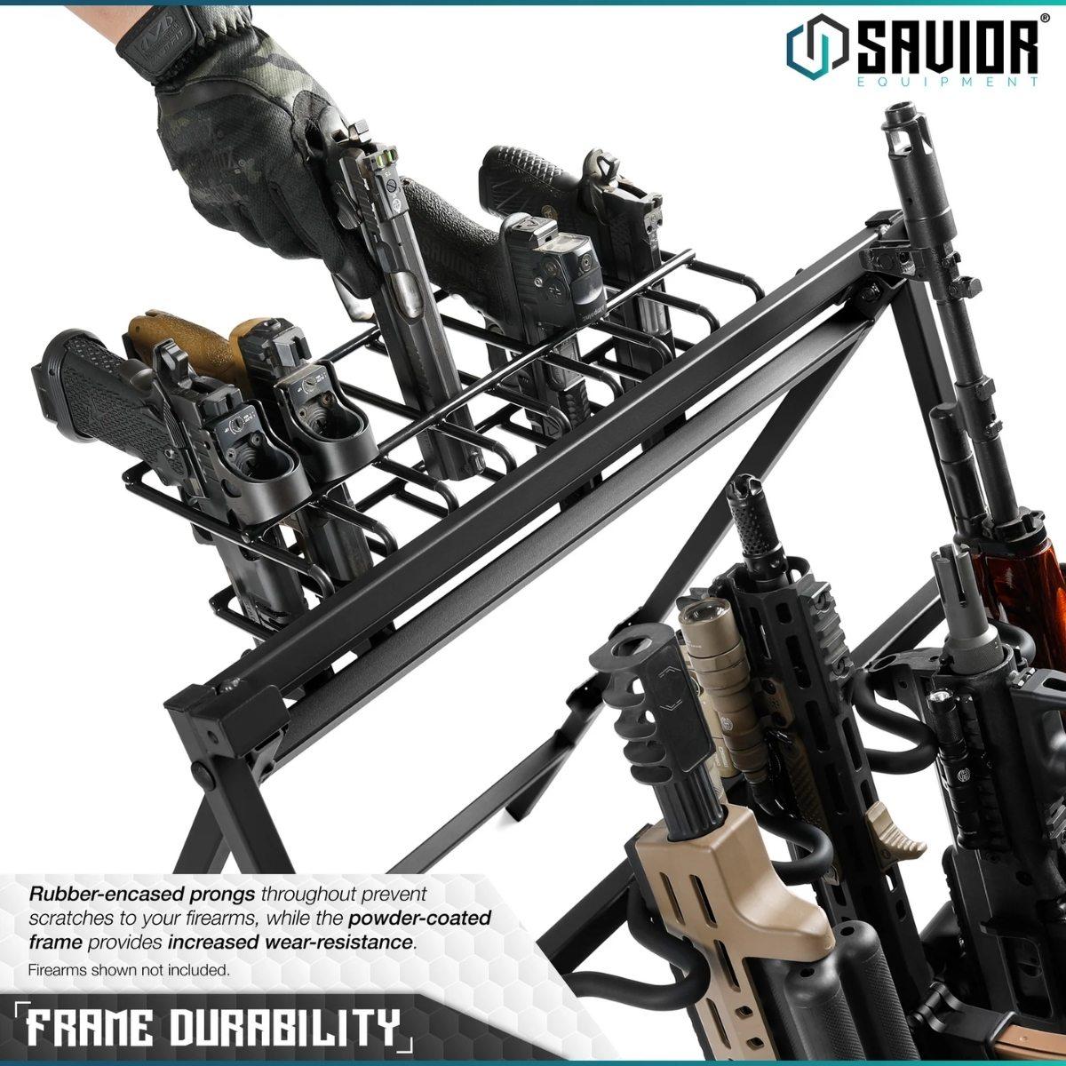 savior uchwyt polka na pistolety do sbr shorty rack stand 8 slotow czarny rk sbr9 acc 8pis bk