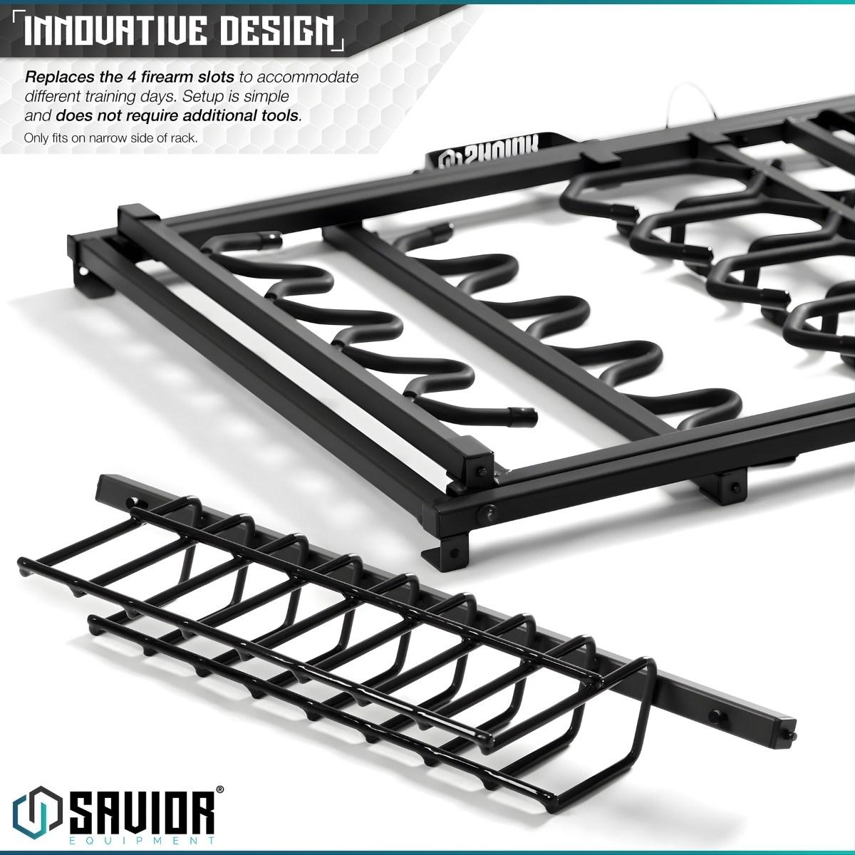 savior uchwyt polka na pistolety do sbr shorty rack stand 8 slotow czarny rk sbr9 acc 8pis bk