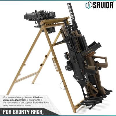 savior uchwyt polka na pistolety do sbr shorty rack stand 8 slotow tan rk sbr9 acc 8pis tn