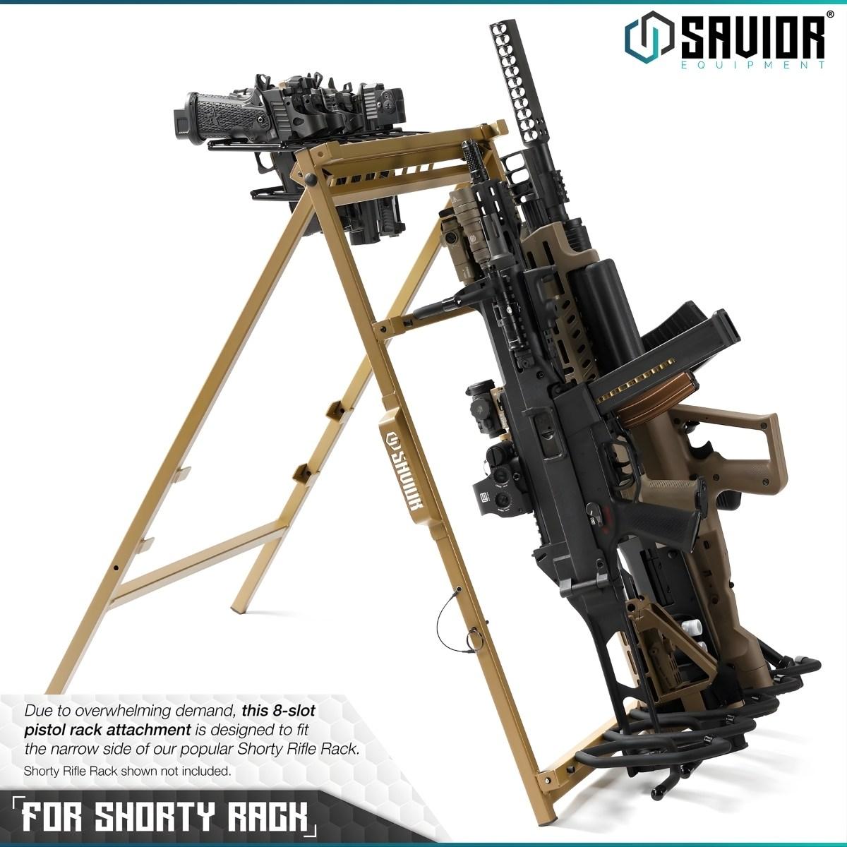 savior uchwyt polka na pistolety do sbr shorty rack stand 8 slotow tan rk sbr9 acc 8pis tn