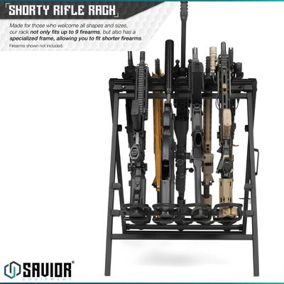 savior skladany stojak na bron dluga 9 slotow portable sbr rack stand czarny rk sbr9 st bk