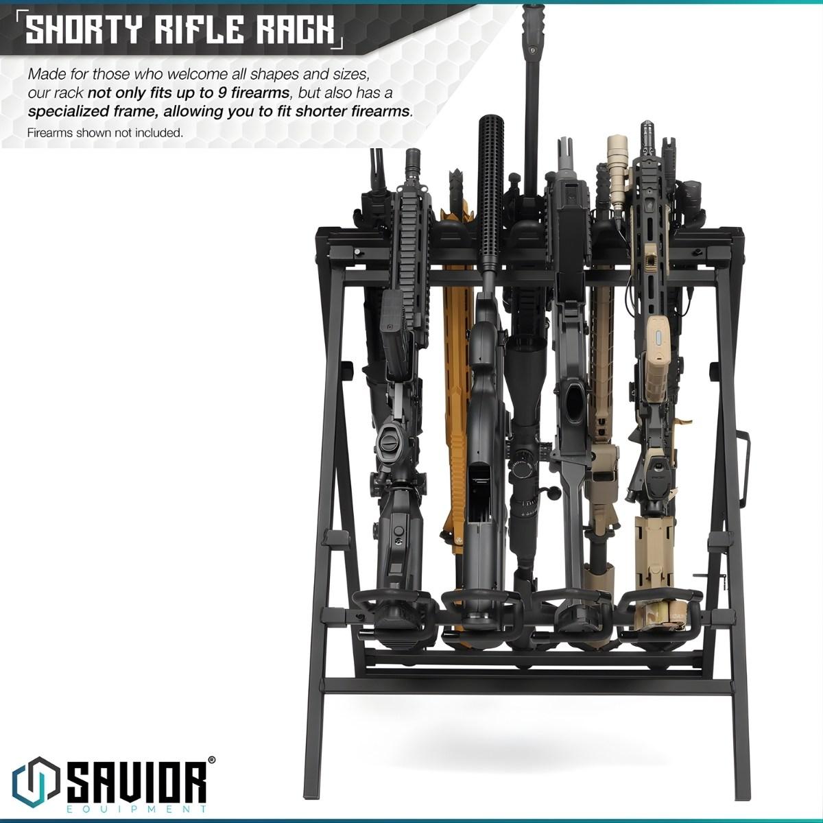 savior skladany stojak na bron dluga 9 slotow portable sbr rack stand czarny rk sbr9 st bk