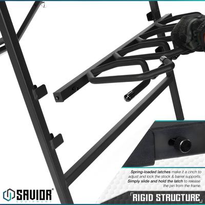 savior skladany stojak na bron dluga 9 slotow portable sbr rack stand czarny rk sbr9 st bk
