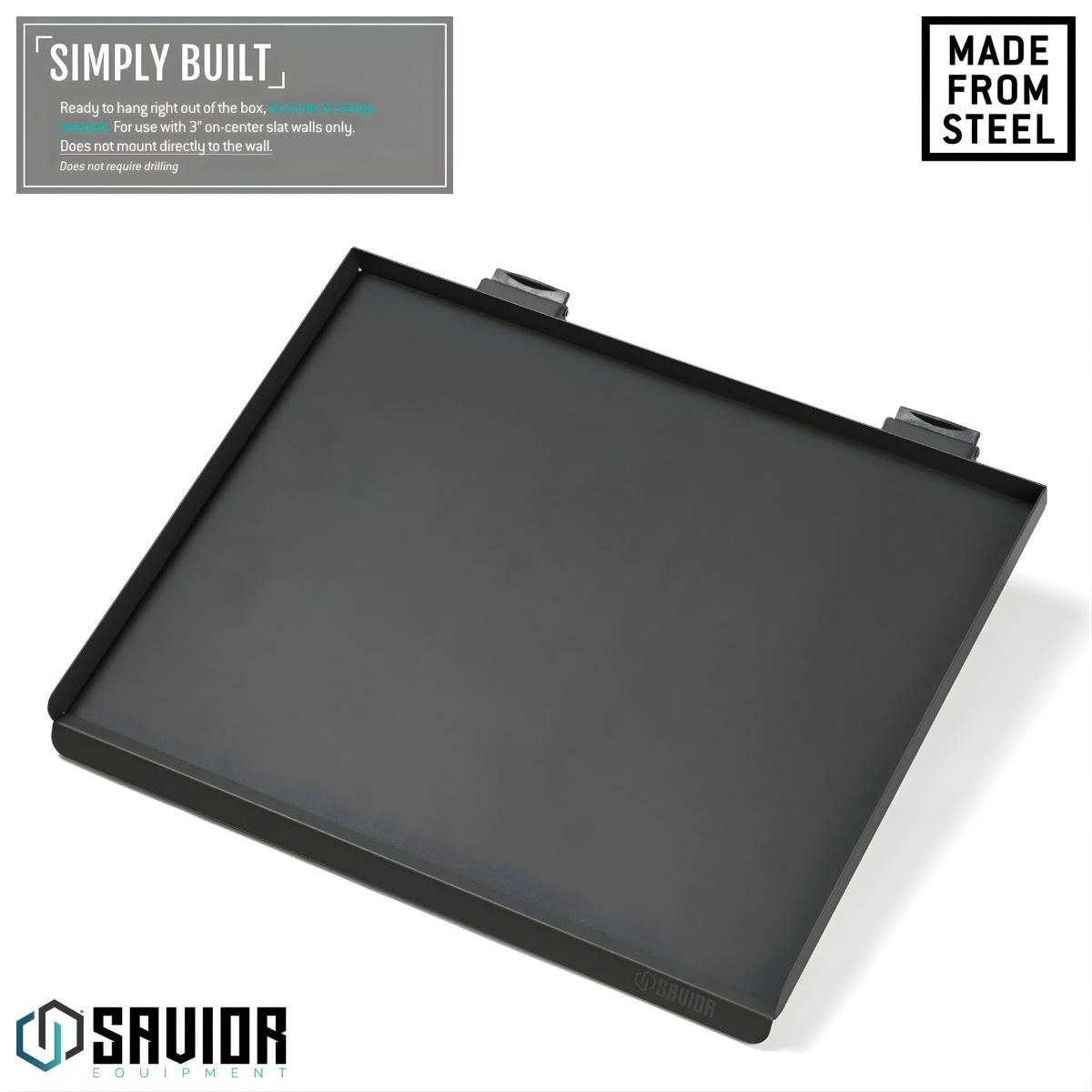 savior skladany stol blat roboczy wall rack system 43cm czarny wrs acc ft1713 bk