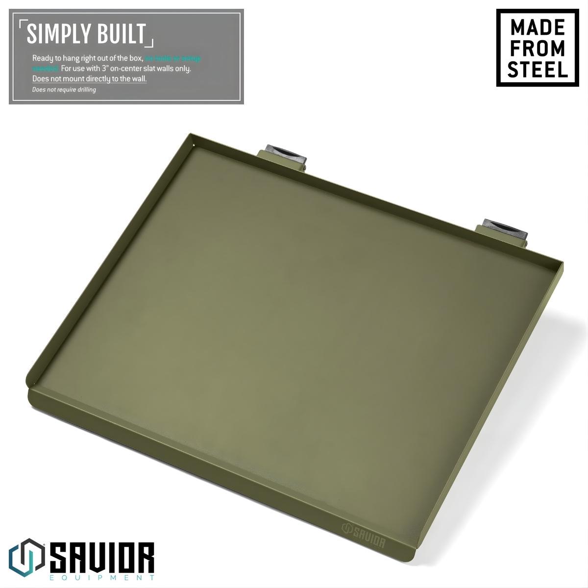 savior skladany stol blat roboczy wall rack system 43cm zielony wrs acc ft1713 og