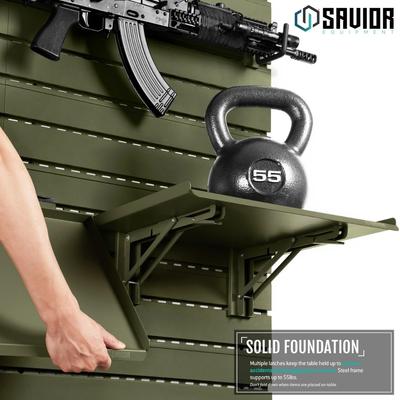 savior skladany stol blat roboczy wall rack system 43cm zielony wrs acc ft1713 og