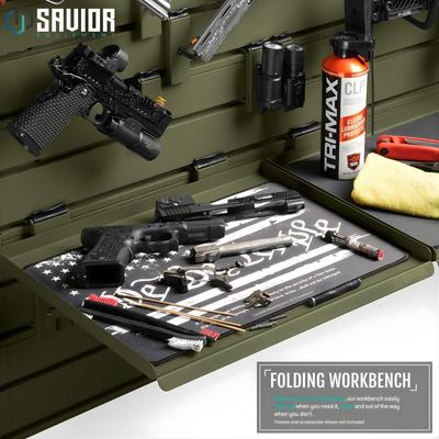 savior skladany stol blat roboczy wall rack system 43cm zielony wrs acc ft1713 og