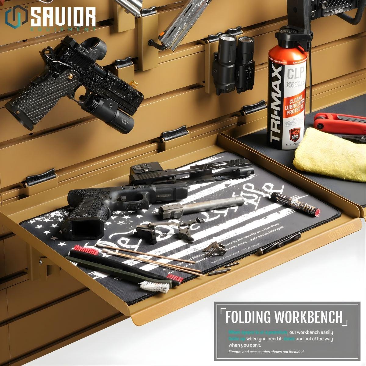 savior skladany stol blat roboczy wall rack system 43cm tan wrs acc ft1713 tn