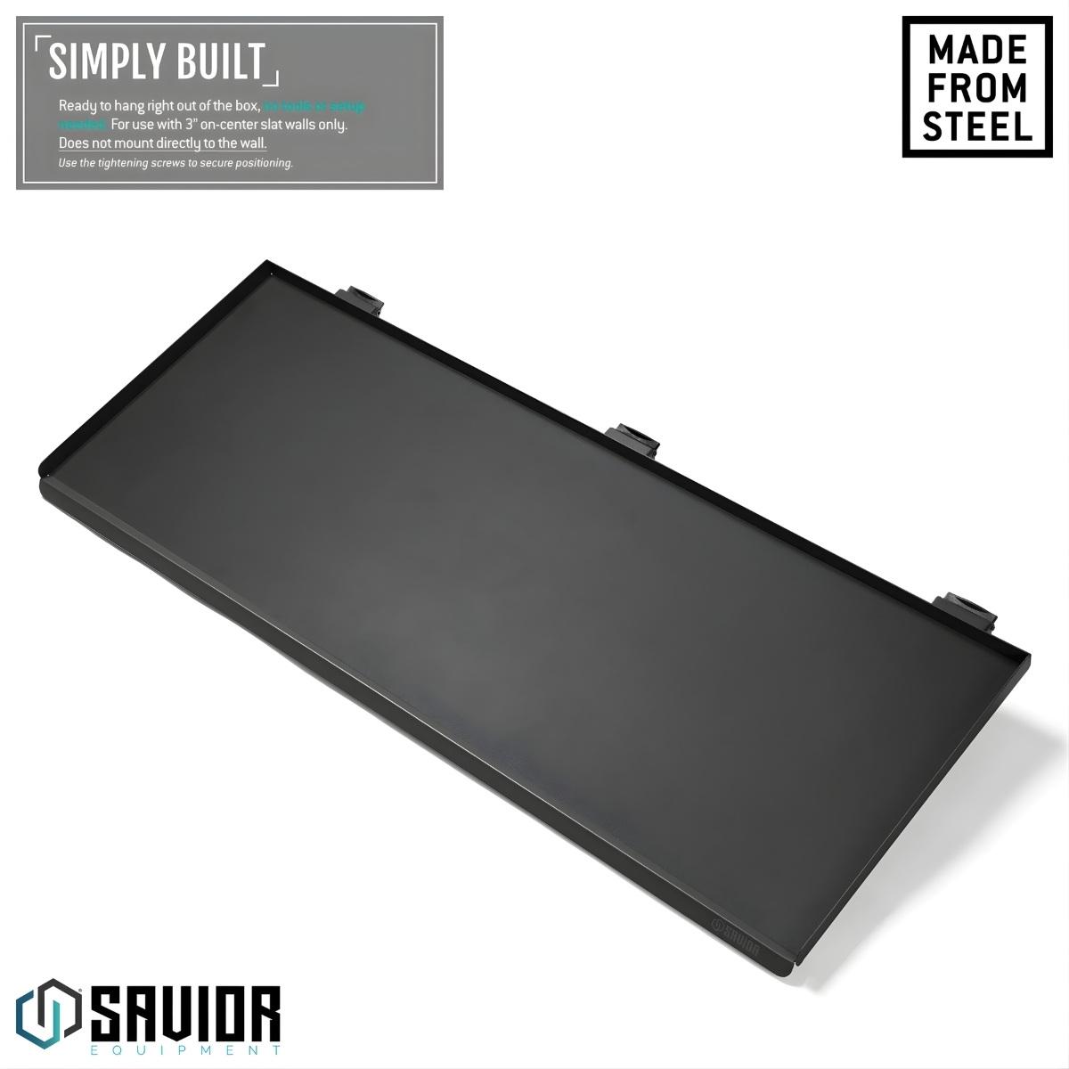 savior skladany stol blat roboczy wall rack system 91cm czarny wrs acc ft3613 bk