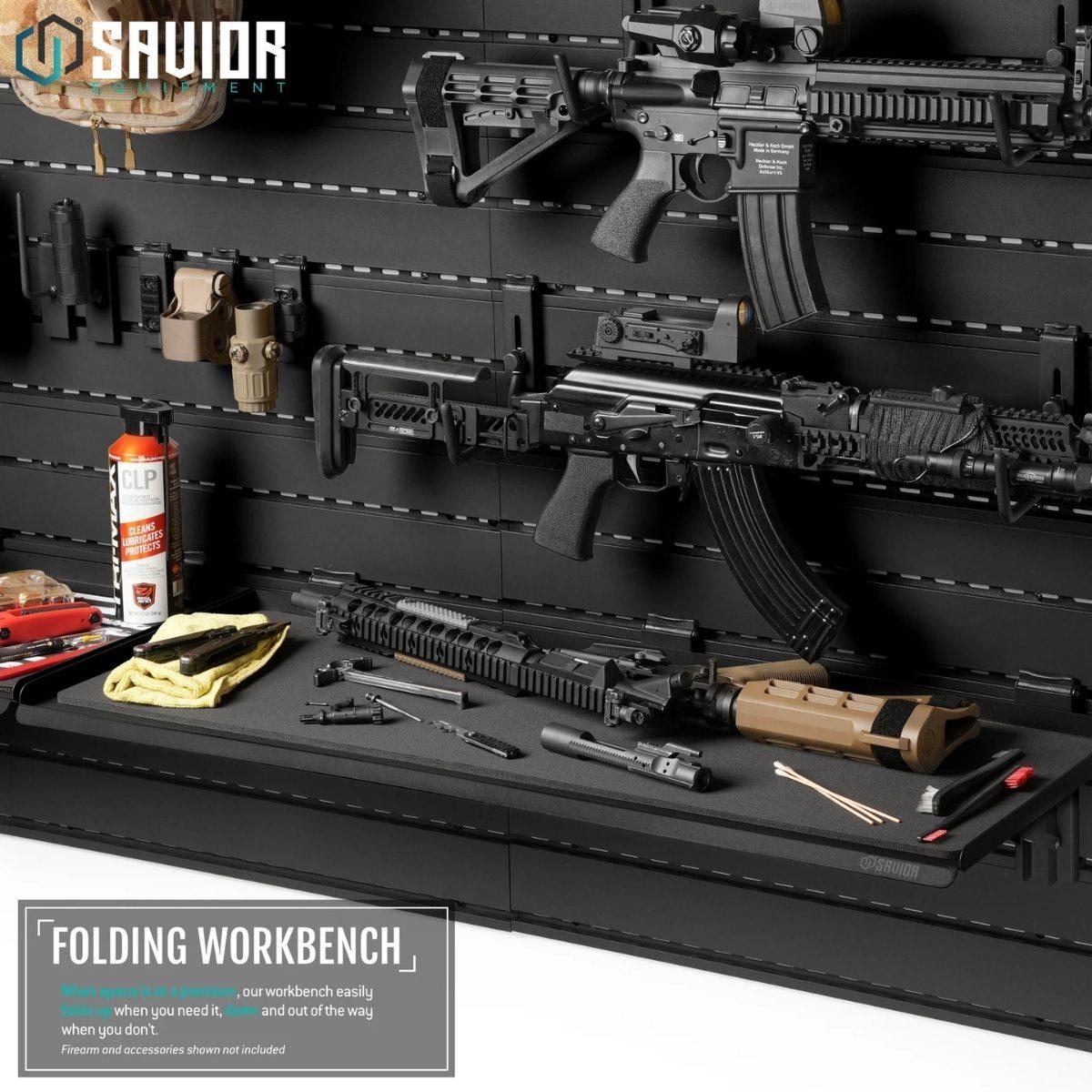 savior skladany stol blat roboczy wall rack system 91cm czarny wrs acc ft3613 bk