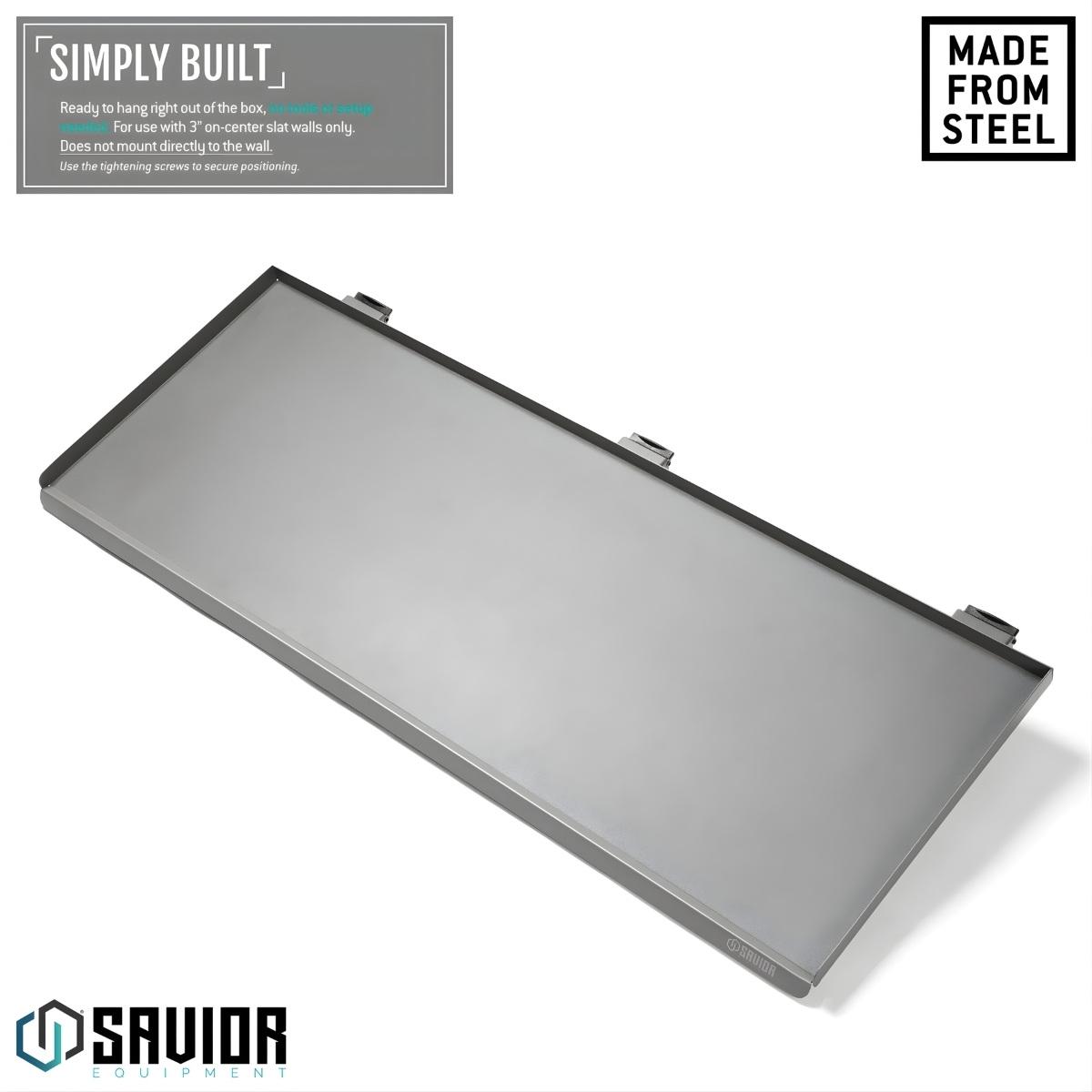 savior skladany stol blat roboczy wall rack system 91cm szary wrs acc ft3613 gs