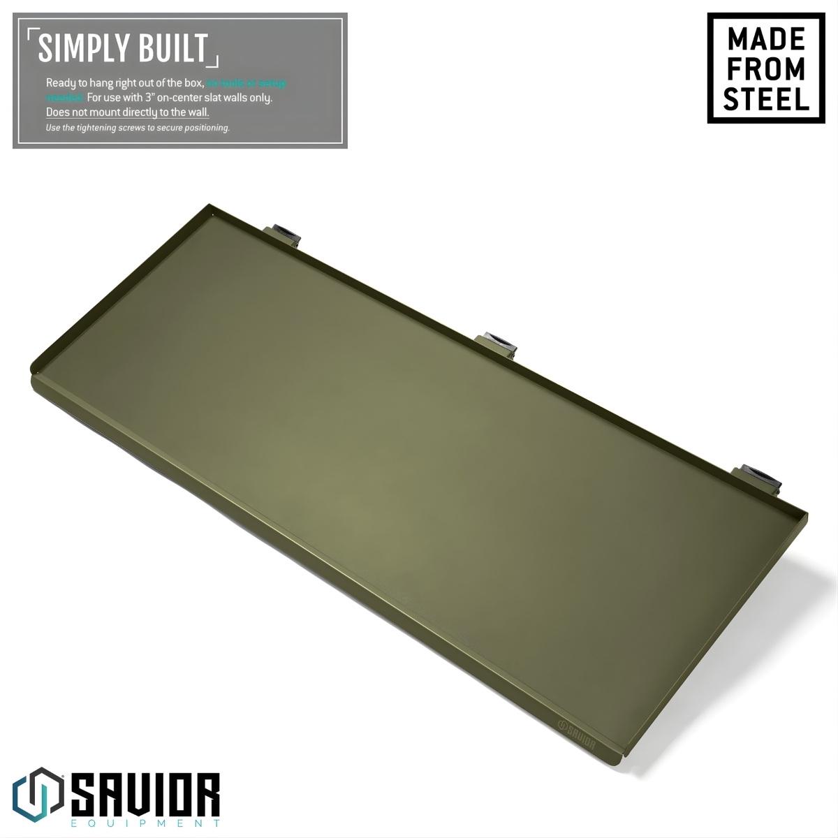 savior skladany stol blat roboczy wall rack system 91cm zielony wrs acc ft3613 og