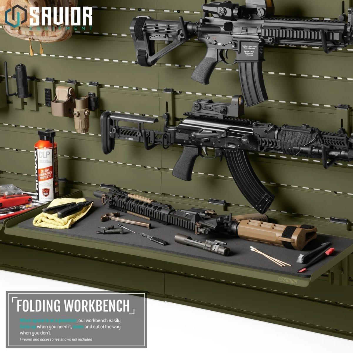 savior skladany stol blat roboczy wall rack system 91cm zielony wrs acc ft3613 og