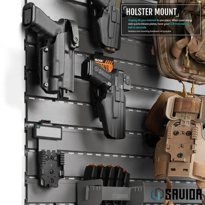 savior uniwersalny uchwyt kabury wall rack system 2 pack szary wrs acc hstr 2p gs