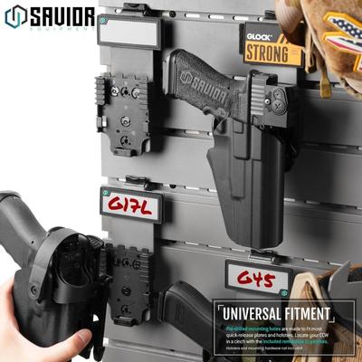 savior uniwersalny uchwyt kabury wall rack system 2 pack szary wrs acc hstr 2p gs